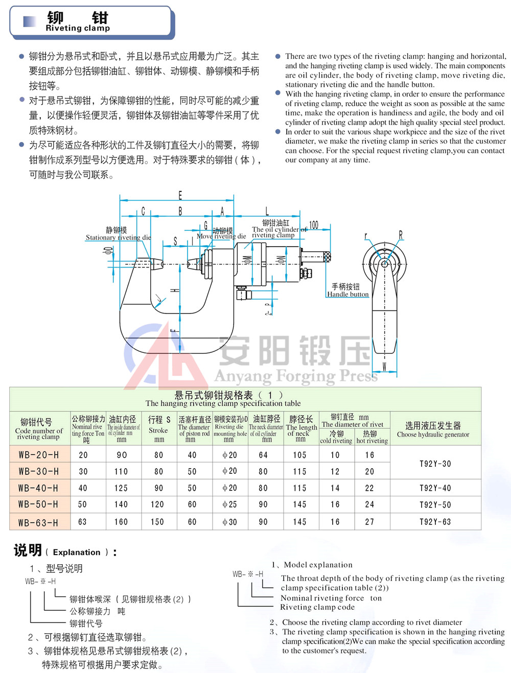液壓鉚接機鉚鉗